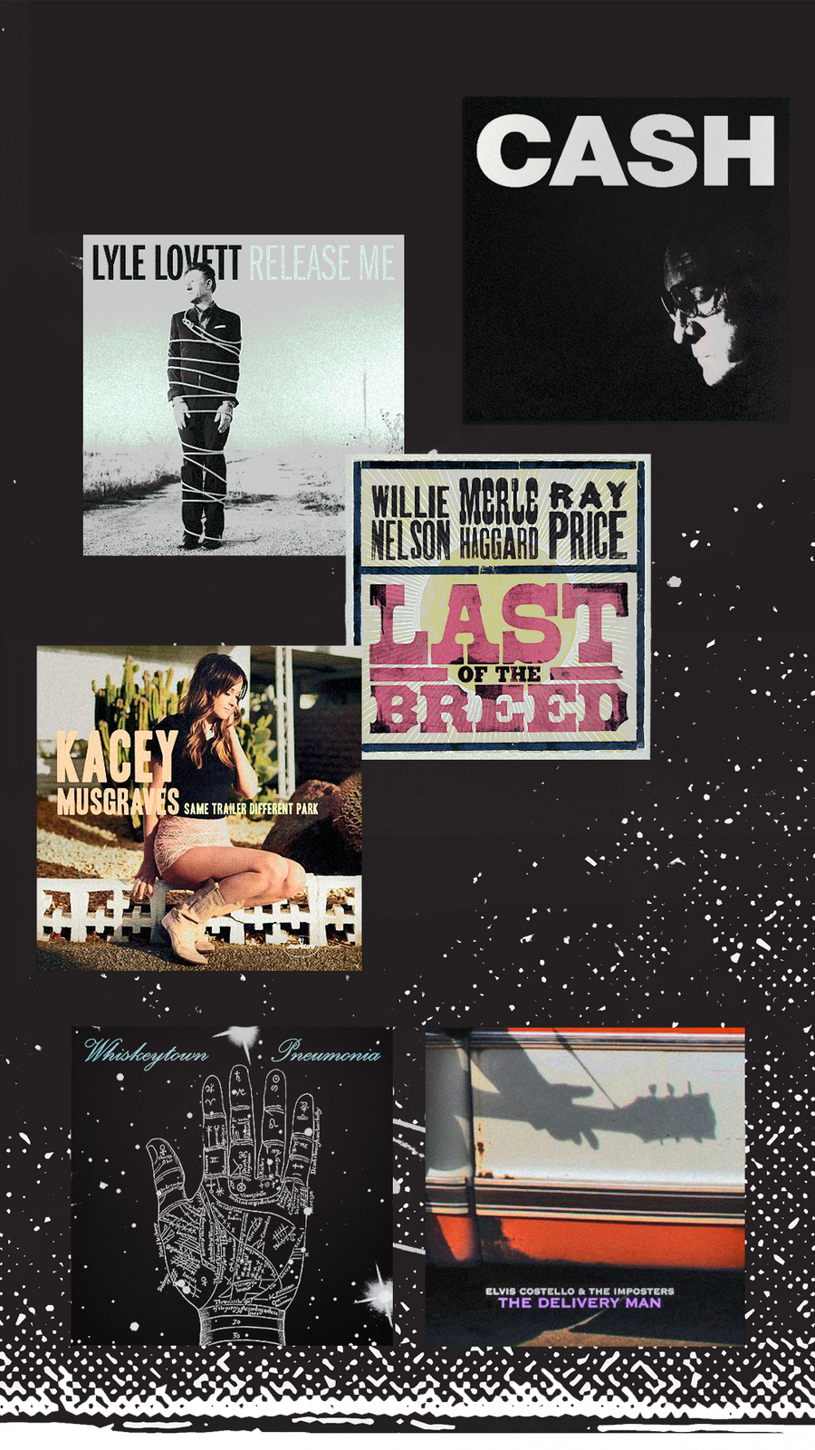 Iconic albums from Lyle Lovett, Johnny Cash, Kacey Musgraves and more